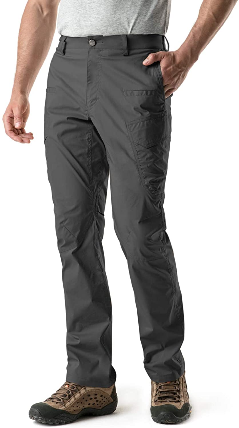Lightweight Stretch Cargo/Straight Work Pants CQR Men's Hiking Pants UPF 50+ Outdoor Apparel Water Resistant Outdoor Pants 