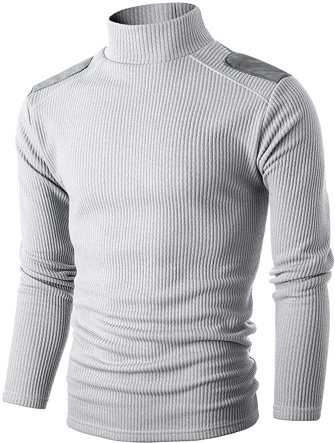 GIVON Mens Slim Fit Soft Blend Mock Neck Pullover Sweater 