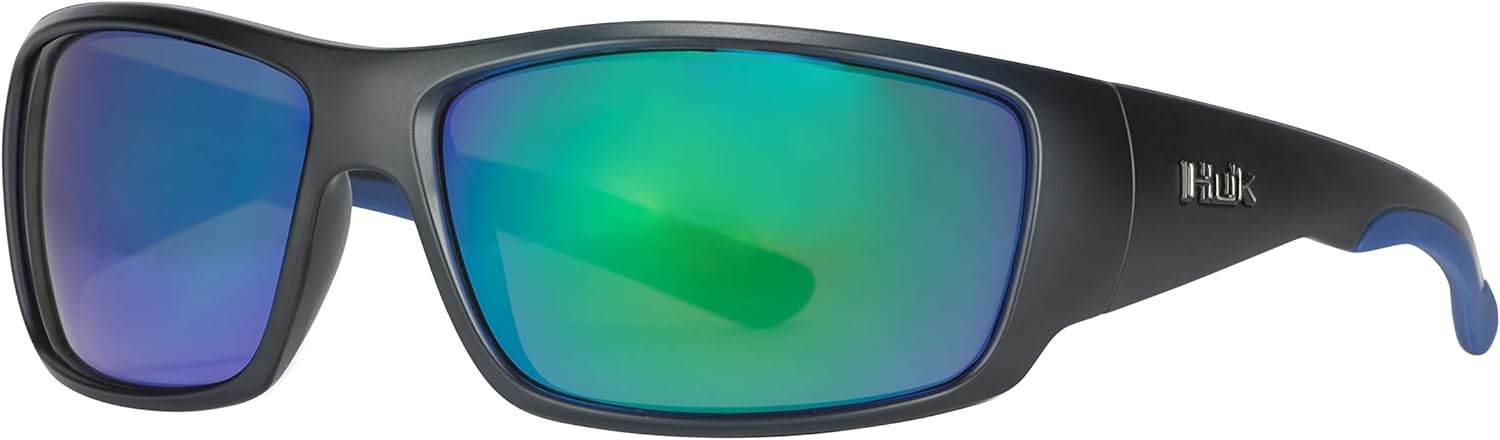 HUK Men's Polarized Lens Eyewear with Performance Frames, Fishing, Sports &  Outd