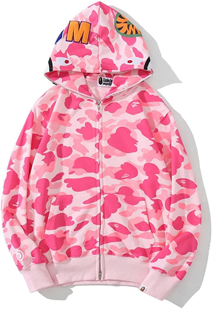  Baonmy Hoodie Fashion Camo Shark Jackets Ape Camo Jacket Boy  Hoodies Girls Camo Hoodies : Clothing, Shoes & Jewelry