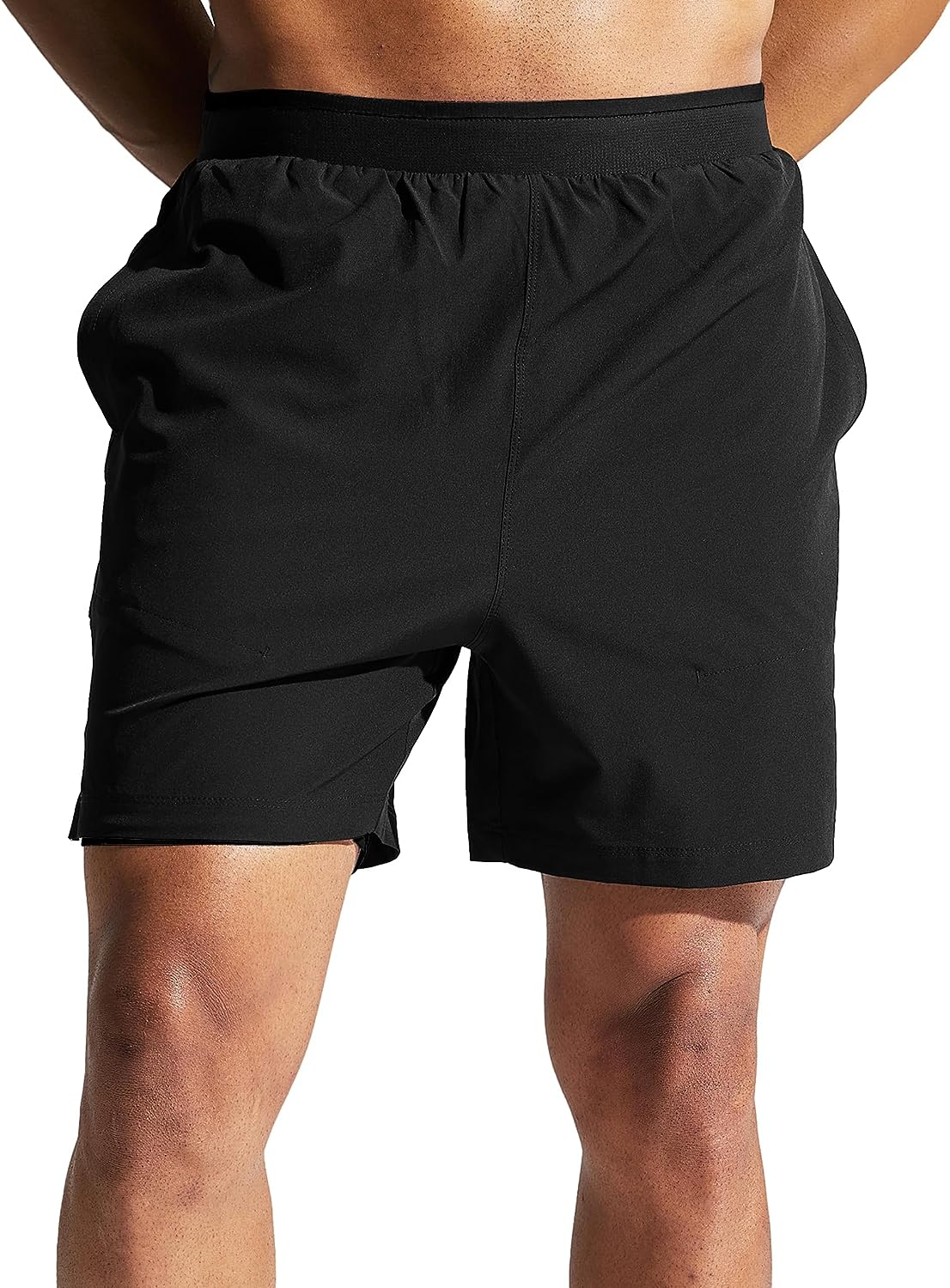 MIER Men‘s 3 Inches Quick Dry Running Shorts with Liner