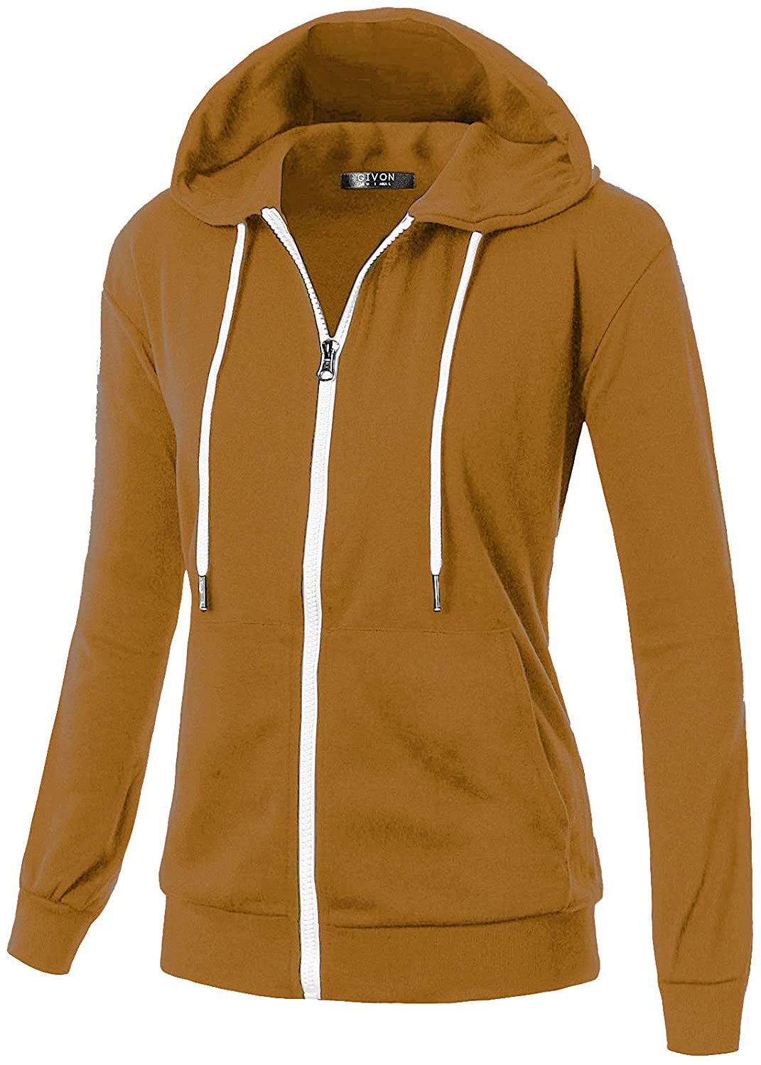 QINSEN Pullover Hoodie with Kanga Pocket for Women Long SLeeve