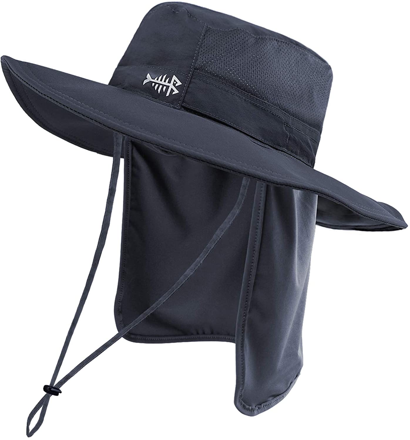 Bassdash UPF 50+ Sun Fishing Hat Water Resistant with Detachable Neck Flap  : : Fashion