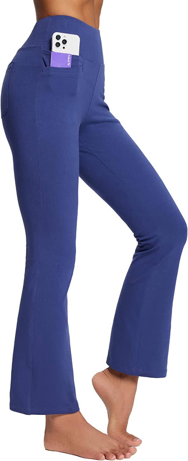 BALEAF Women's Bootcut Yoga Pants with Pockets High Waist Flare Leggings  Stretch