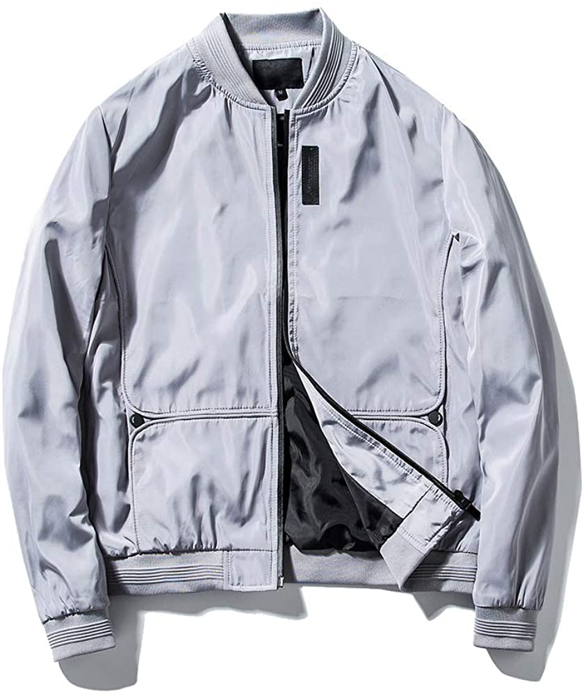 Hot island Men's Lightweight bomber jacket Softshell outwear Zipper  Windbreaker | eBay