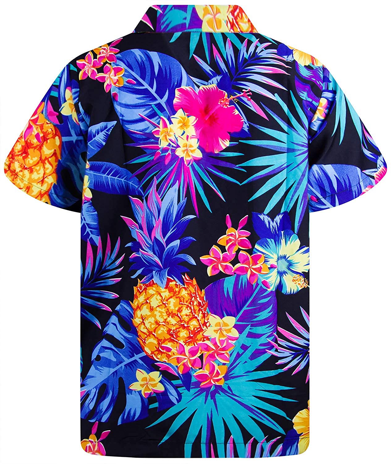 King Kameha Funky Hawaiian Shirt Men Shortsleeve Frontpocket Hawaiian ...