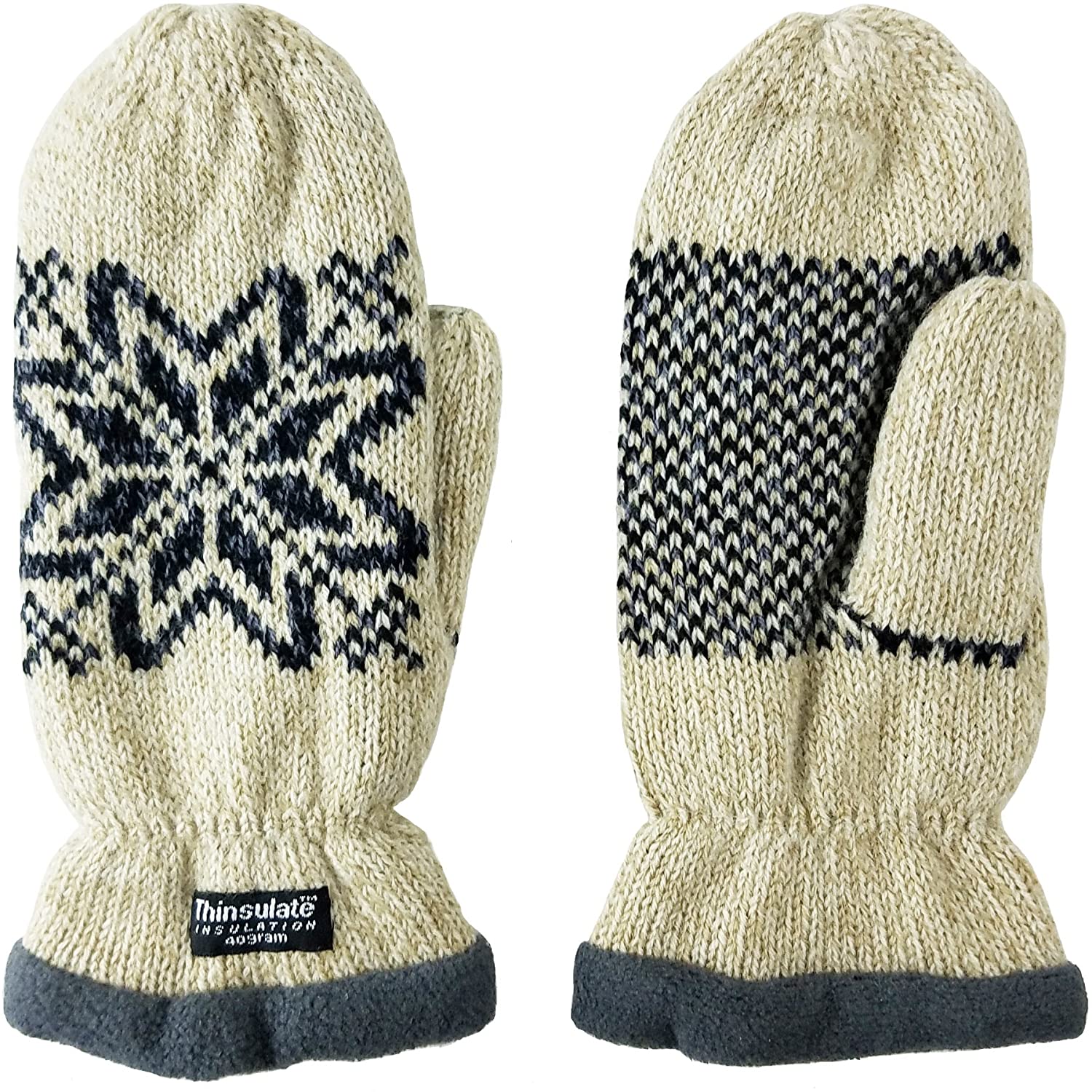 thinsulate knit mittens