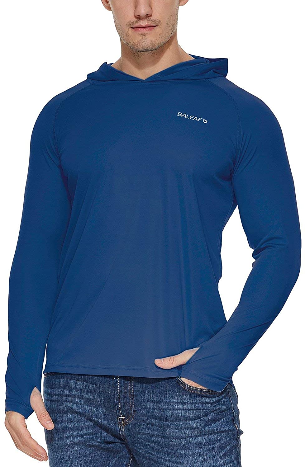 Men‘s UV Sun Protection Shirts Long Sleeve UPF 50 Workout Athletic T-Shirt 
