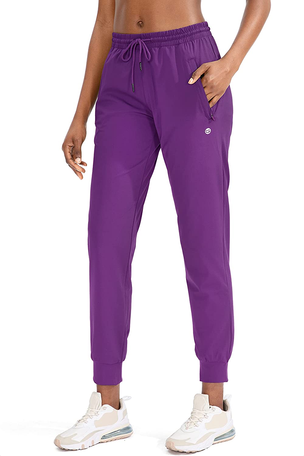 G Gradual Women's Joggers Pants with Zipper Pockets Tapered
