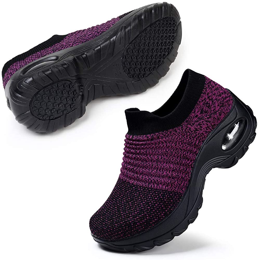 STQ Slip On Sneakers for Women Walking Shoes Comfortable