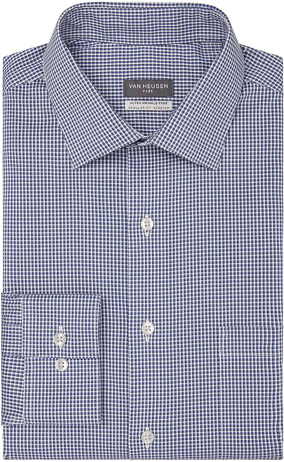 Van Heusen Men's Dress Shirt Regular Fit Ultra Wrinkle Free