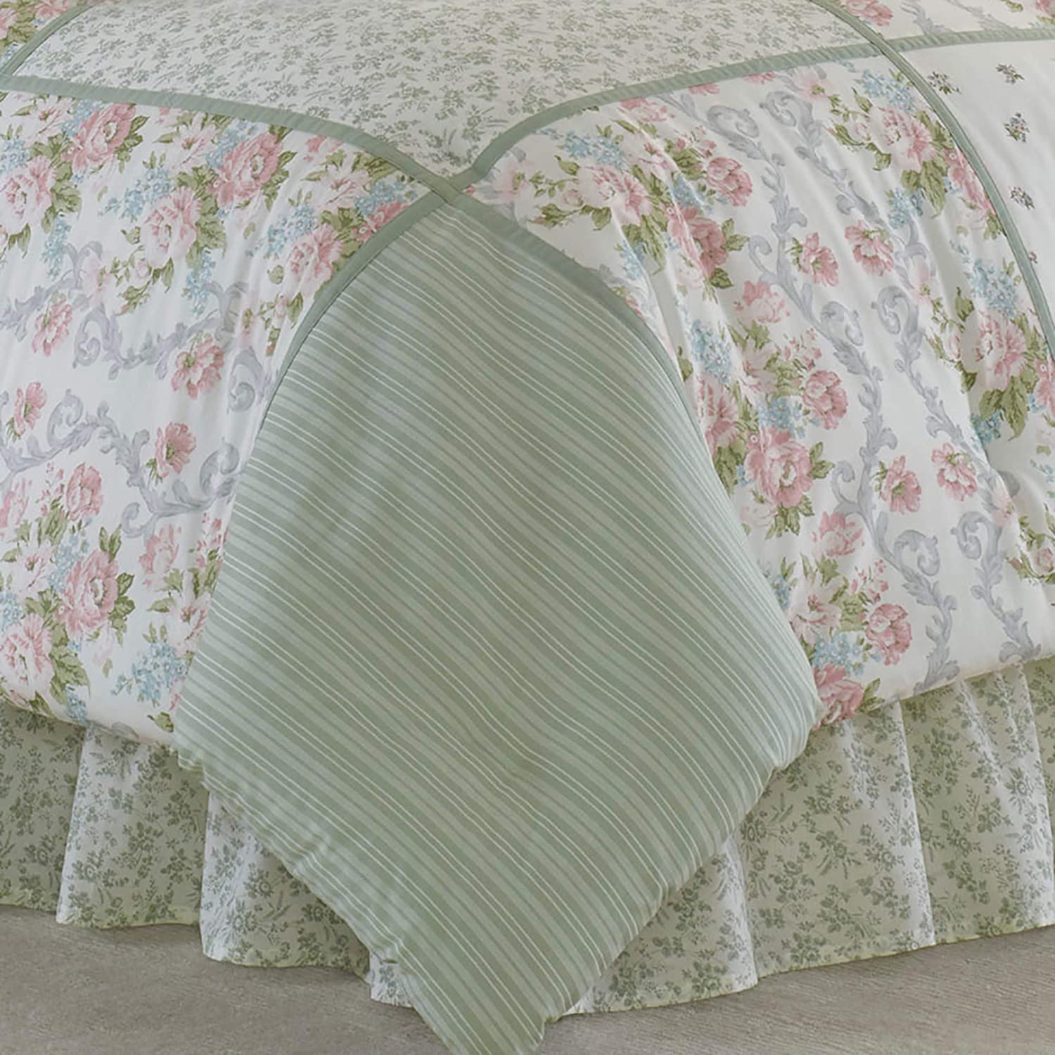 Laura Ashley Home Harper Collection Luxury Ultra Soft Comforter All Season Ebay 