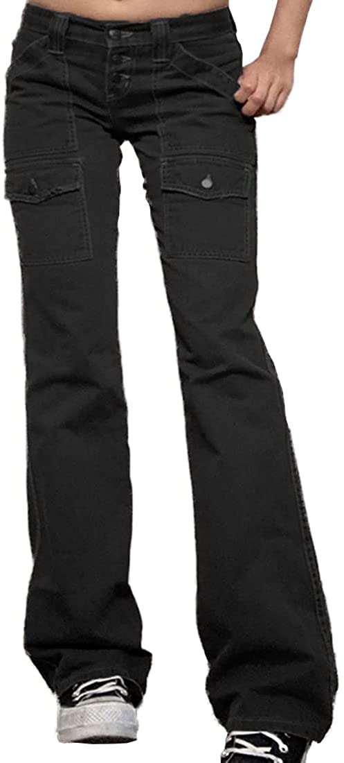 HBER Low Rise Flare Pants for Women Bell Bottom Black Bootcut Leggings Y2k,  Khaki Jeans, X-Small : : Clothing, Shoes & Accessories