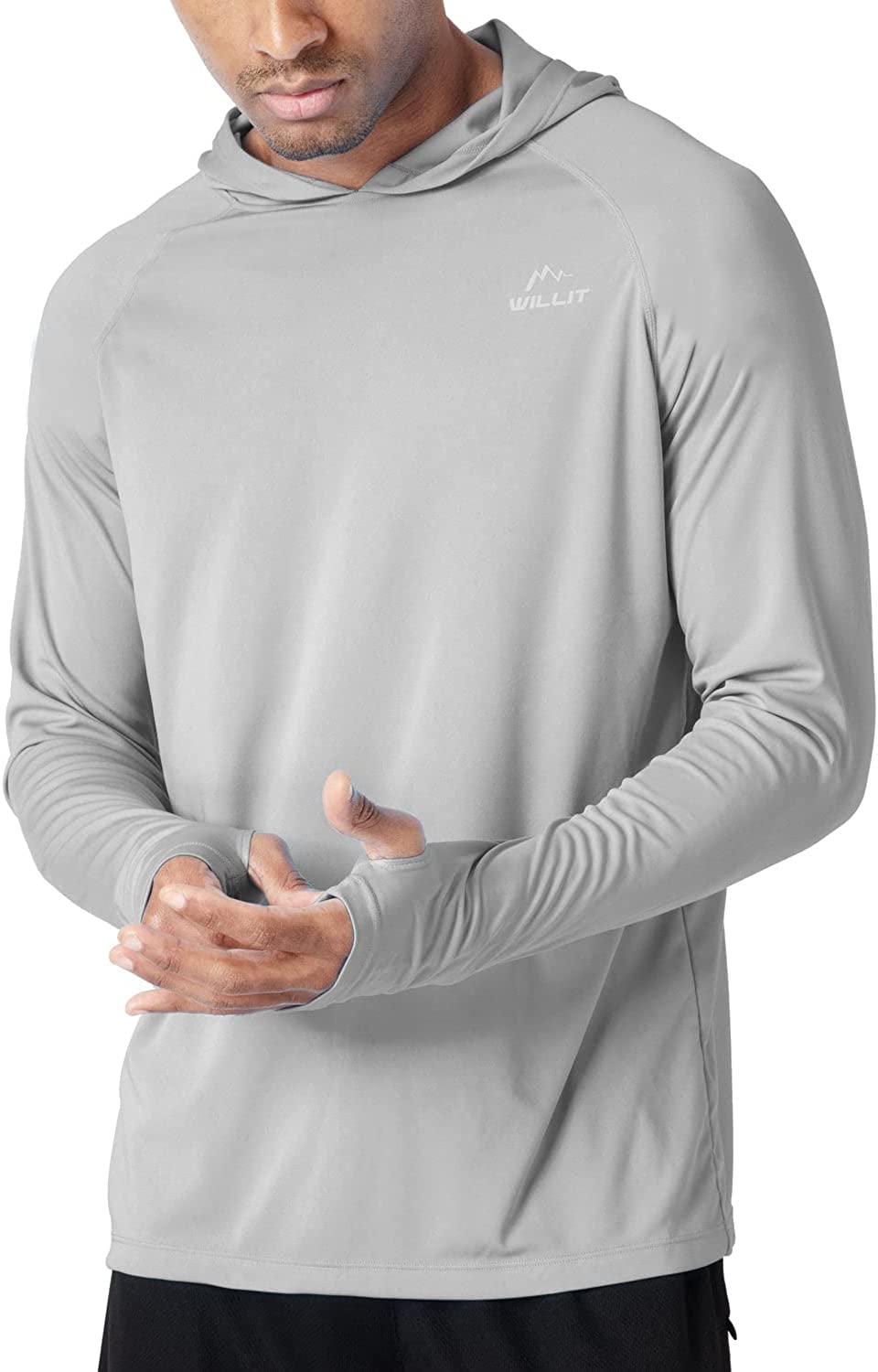 Willit Men's Sun Protection Hoodie UPF 50+ Fishing Hiking Shirt Long Sleeve  SPF UV Shirt Rash Guard Lightweight Gray XL : : Clothing, Shoes &  Accessories