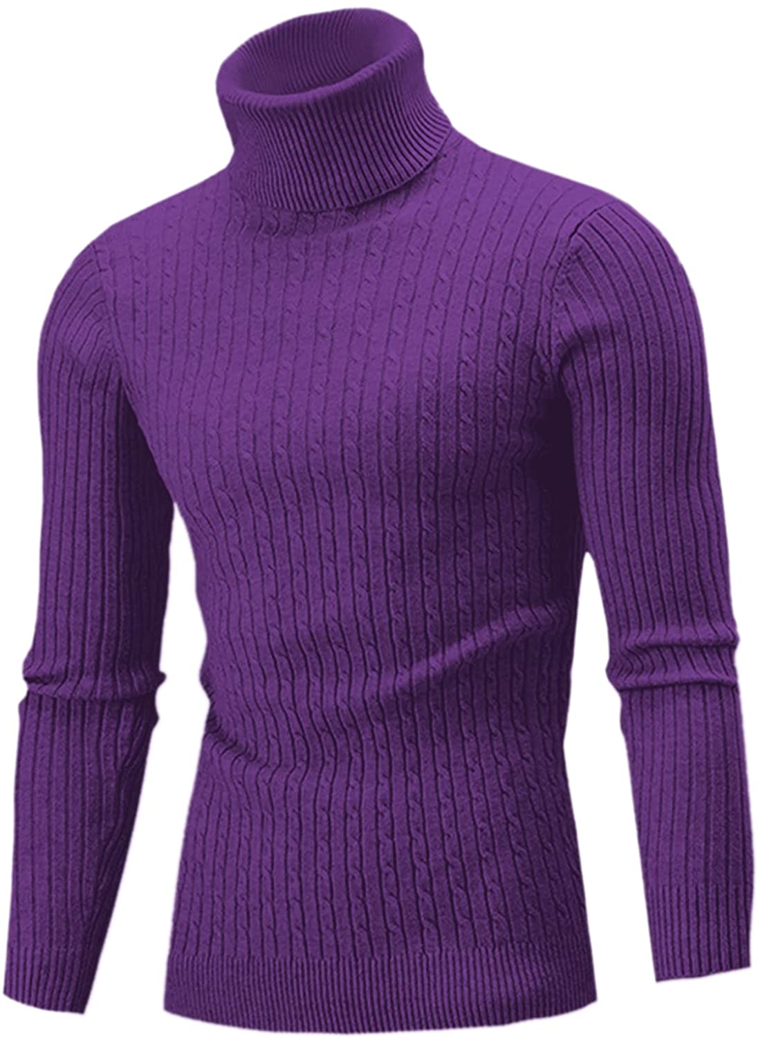 Mens purple clearance turtleneck shirt