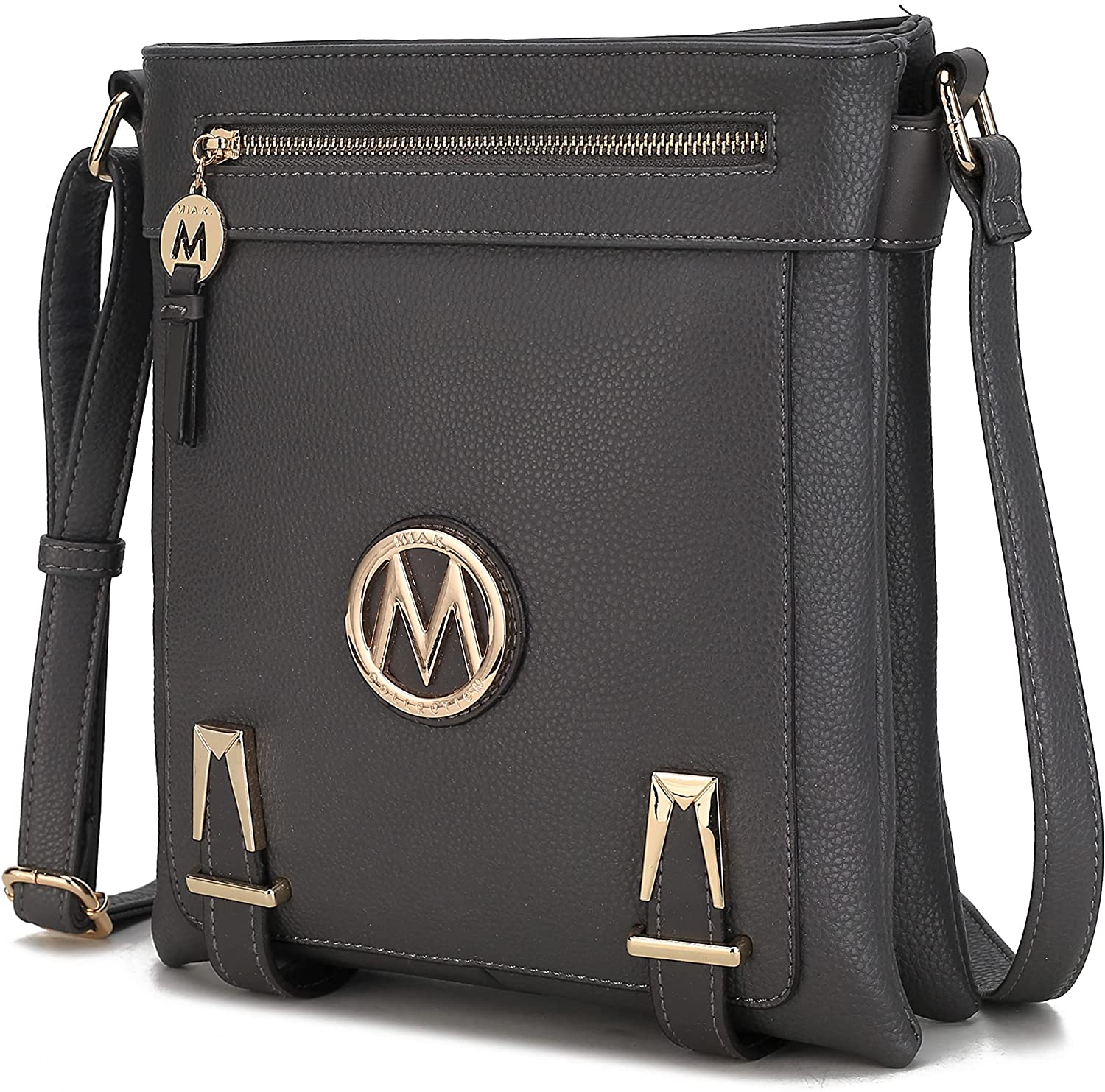 MKF Crossbody for Women - Adjustable Shoulder Strap - PU Leather