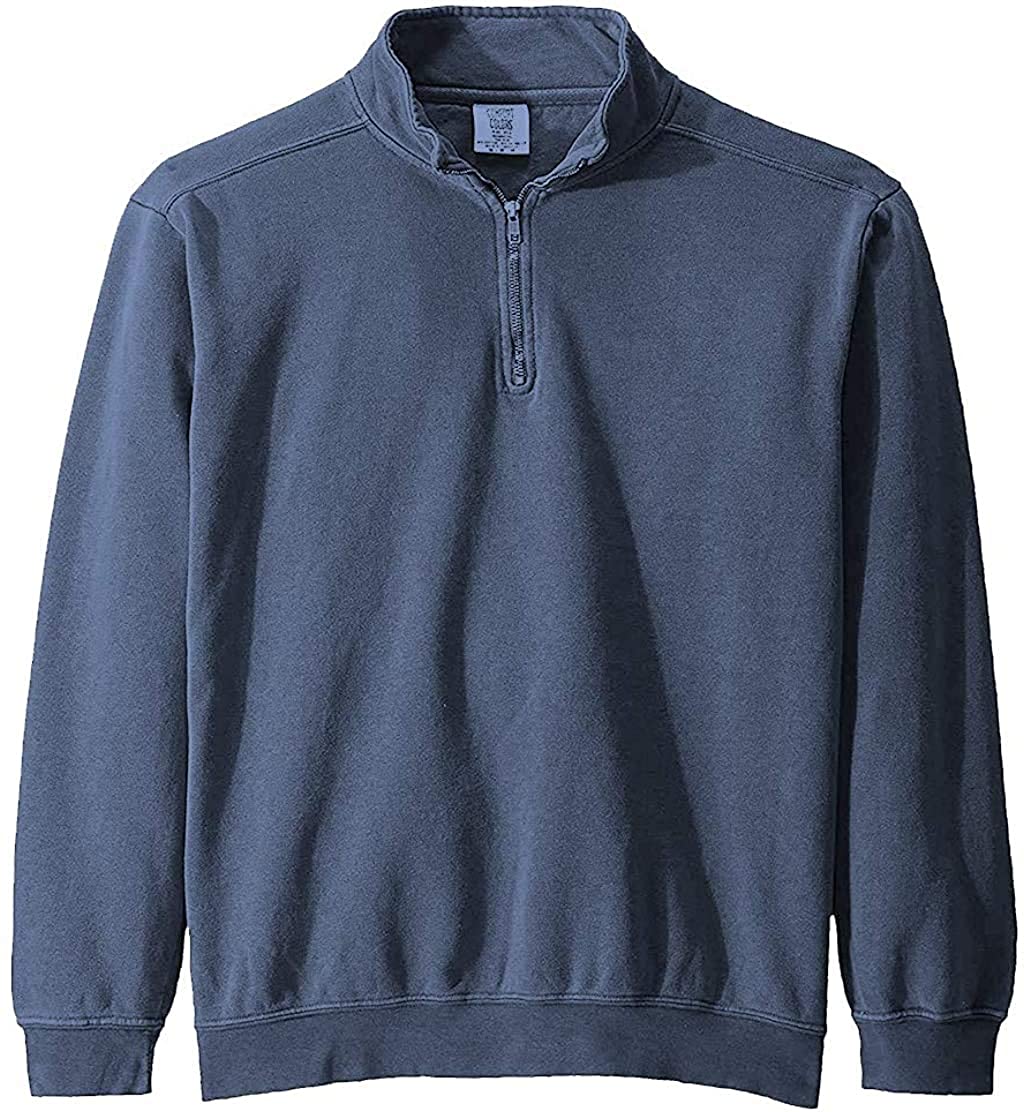 Comfort Colors Men's Adult 1/4 Zip Sweatshirt, Style 1580 | eBay