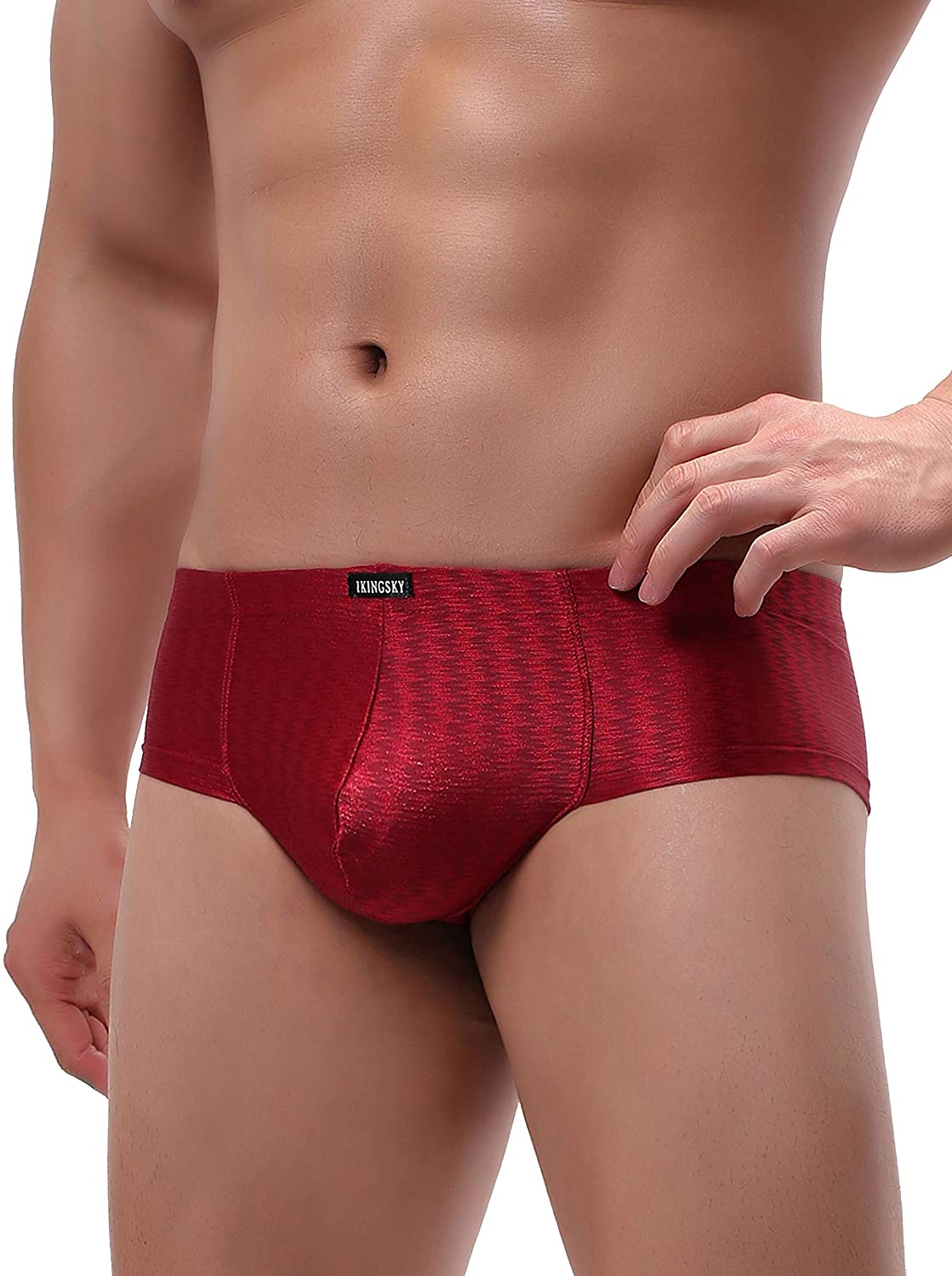 Ikingsky Mens Shining Cheeky Boxer Briefs Sexy Mini Cheek Thong Underwear Stret Ebay
