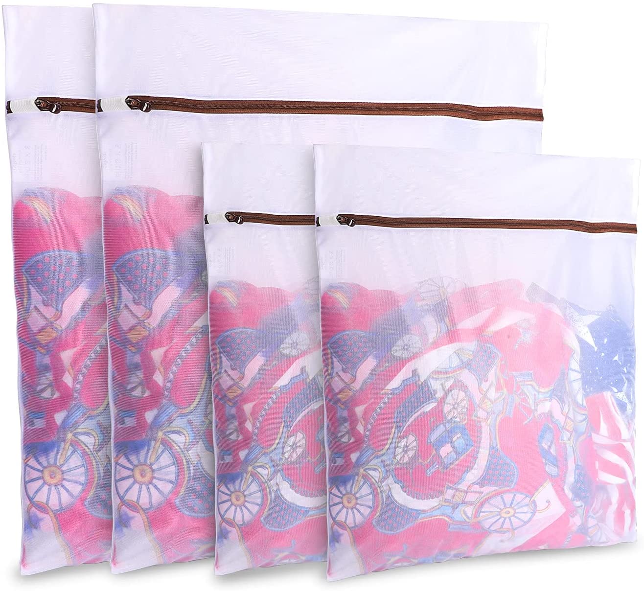 Travel Storage Gogooda 7Pcs Mesh Laundry Bags for Delicates with Premium Zipper 