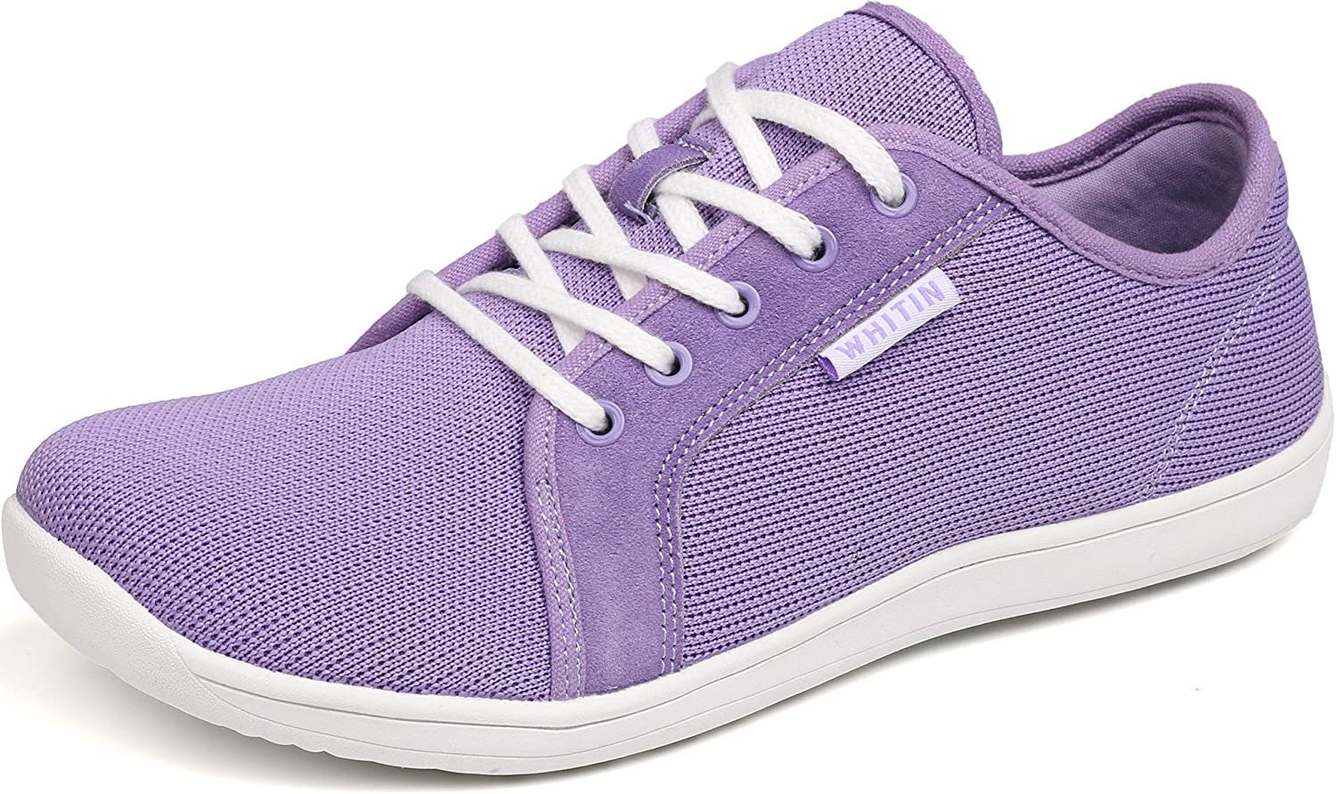 WHITIN Women's Knit Barefoot Minimalist Sneakers Lace Up Wide Fit