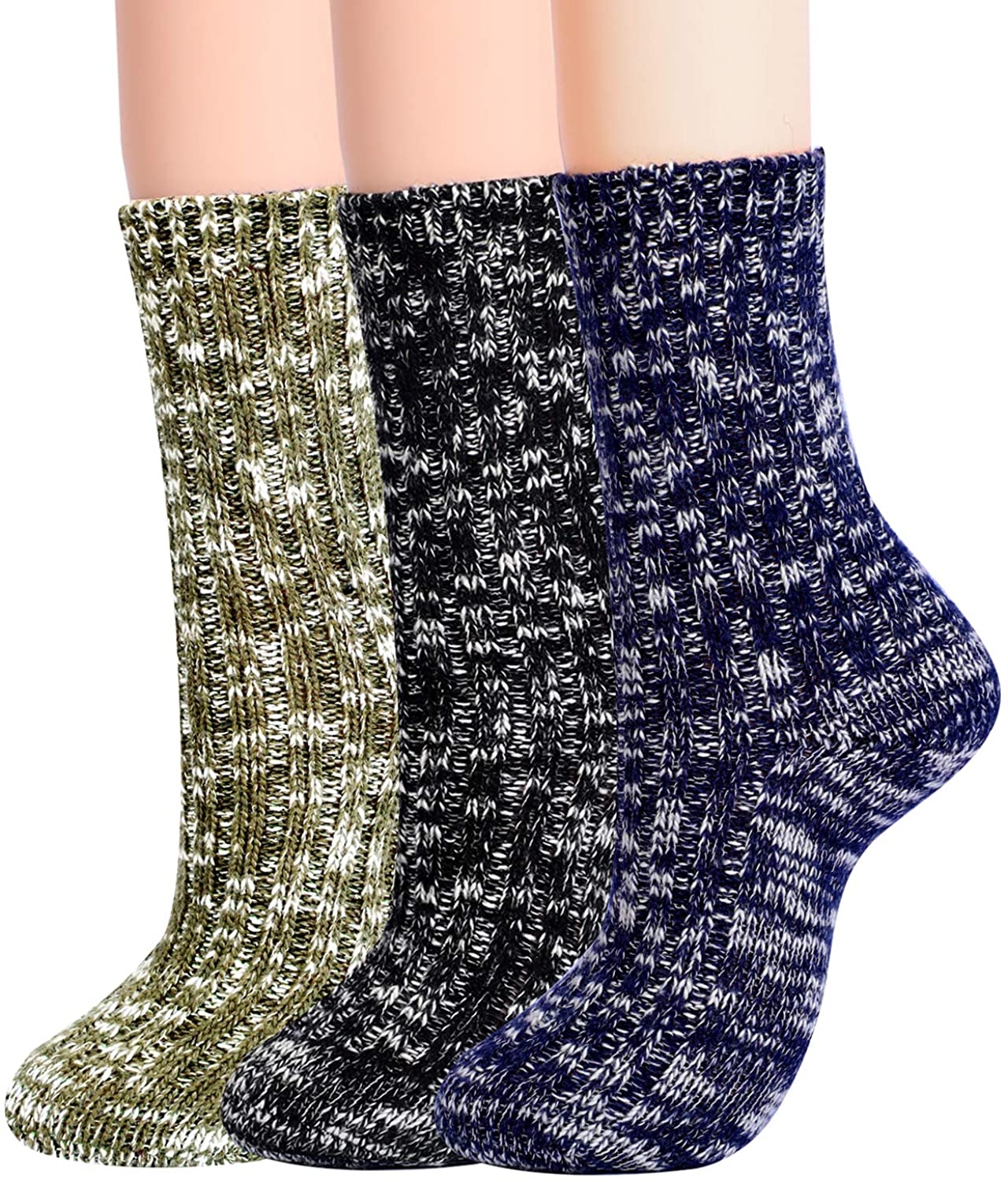 Details about   Jeasona Womens Wool Socks Thick Warm Winter Vintage Knit Thermal Gifts