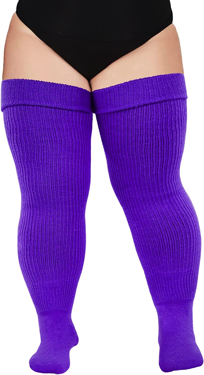 QWZNDZGR Plus Size Womens Thigh High Socks For Thick Thigh, 44% OFF