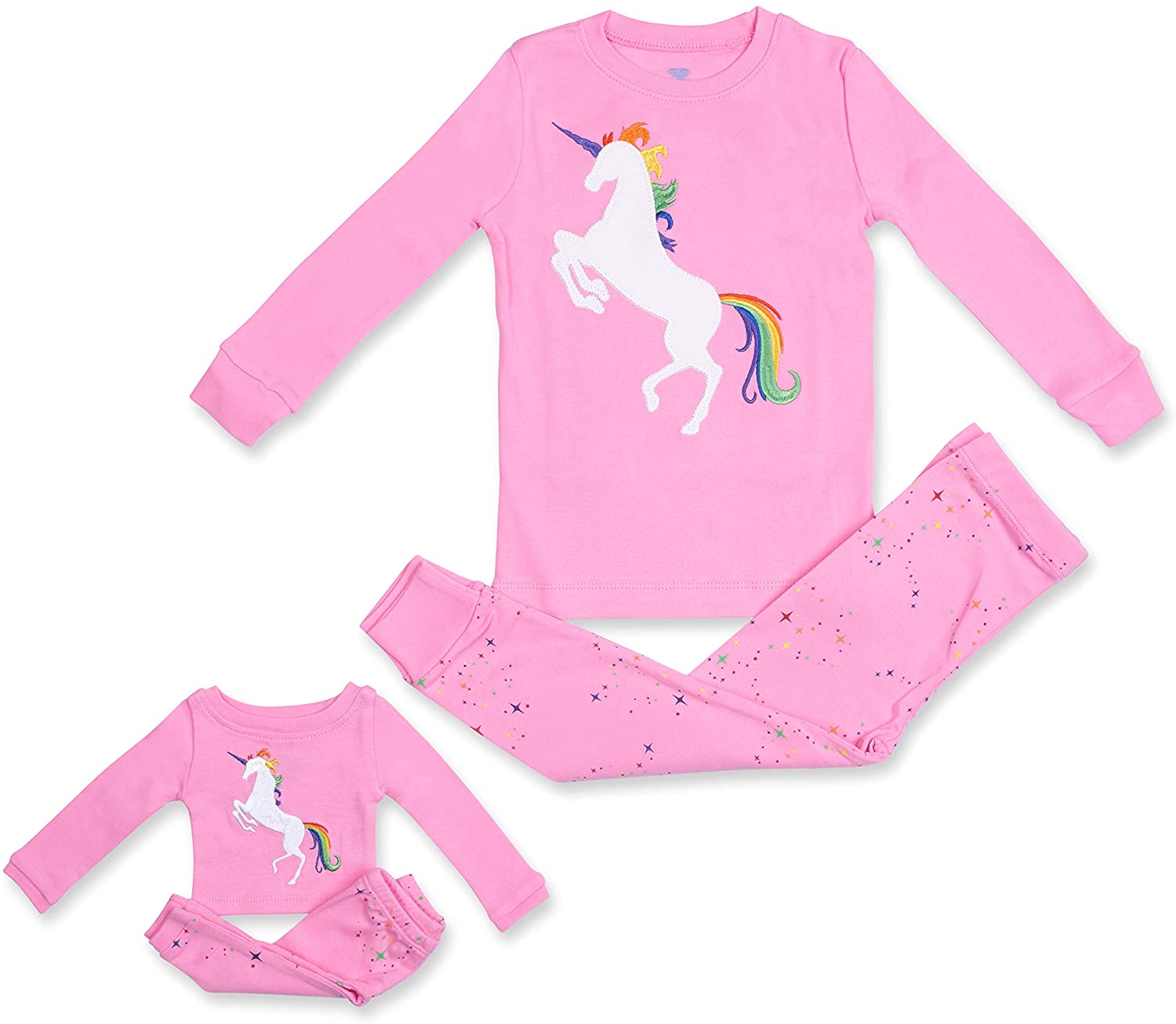 Girls Pajamas UNICORN PEGASUS LIPS 2 Piece 100% Super Soft Cotton by ...