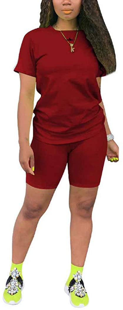 TOPONSKY Womens 2 Piece Sports Outfit Tracksuit Shirt Shorts Jogger Bodycon  Sets | eBay