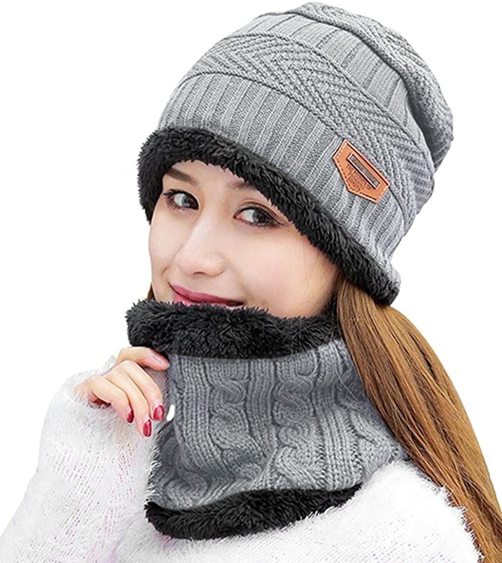 HINDAWI Womens Slouchy Beanie Winter Hat Knit Warm Snow Ski Skull Outdoor  Cap | eBay