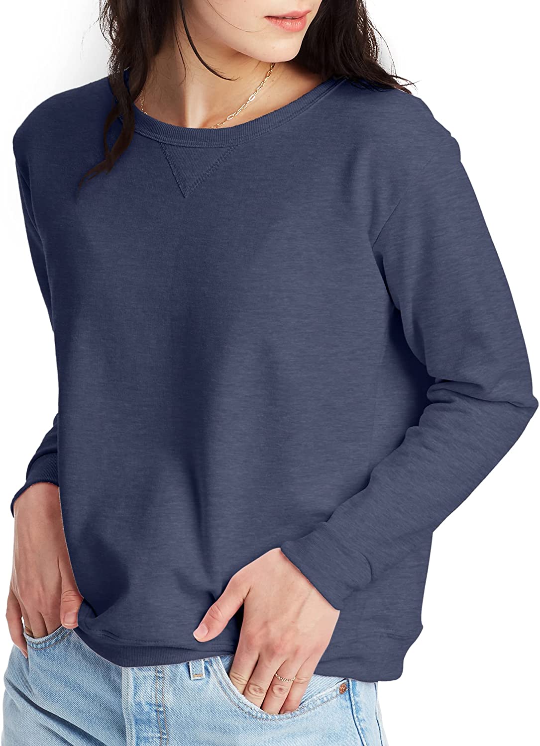 Hanes ComfortSoft™ EcoSmart® Women's Crewneck Sweatshirt O4633 