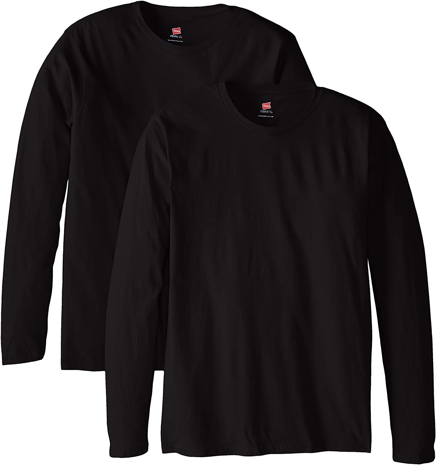 Hanes Men's Long-Sleeve Premium T-Shirt (Pack of 2)