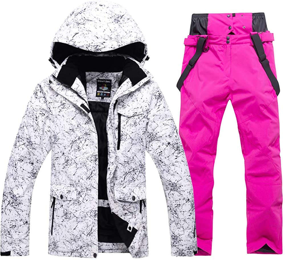 thumbnail 14  - Fashion Women&#039;s High Waterproof Windproof Snowboard Colorful Printed Ski Jacket 