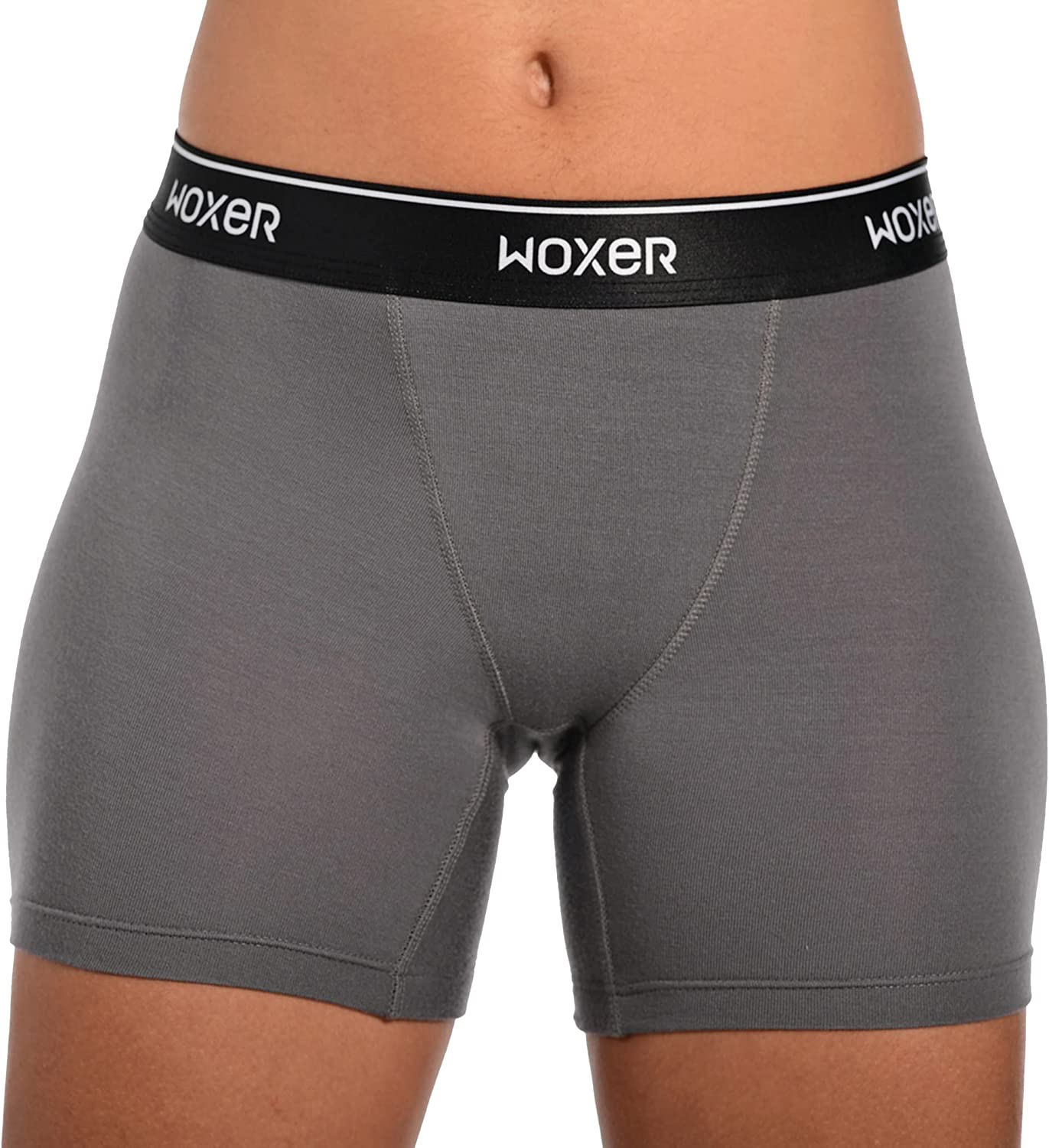 Woxer Womens Boxer Briefs Underwear, Baller 5” Boyshorts