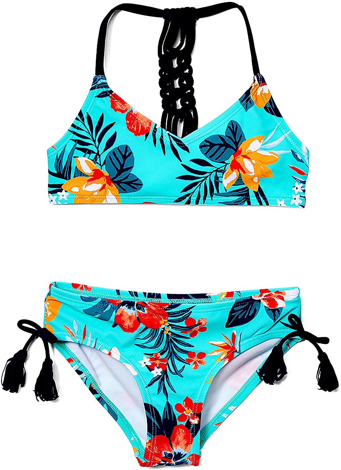 Kanu Surf Girls' Willow V-Neck Bikini Beach Sport 2-Piece Swimsuit | eBay