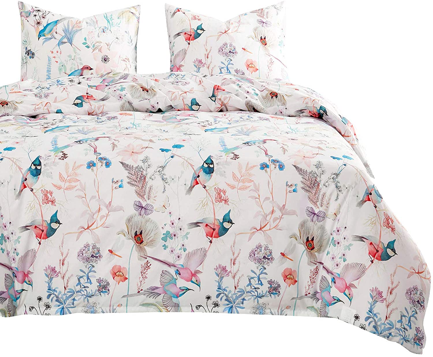 botanical bird duvet set