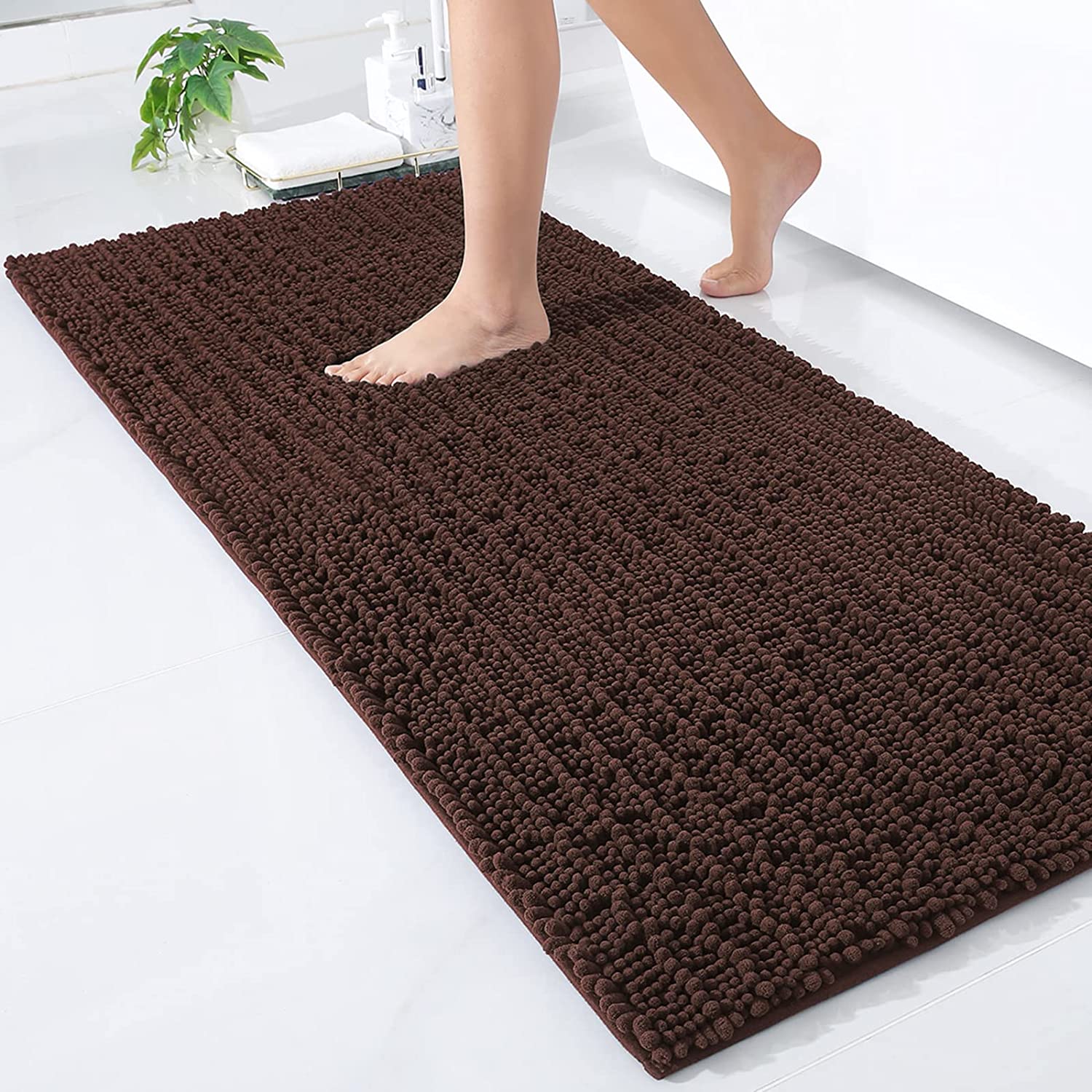 Luxury Chenille Bathroom Rug Mat Extra Soft Thick Absorbent Bath Rugs Mat -  China Bath Mat and Shower Mat price