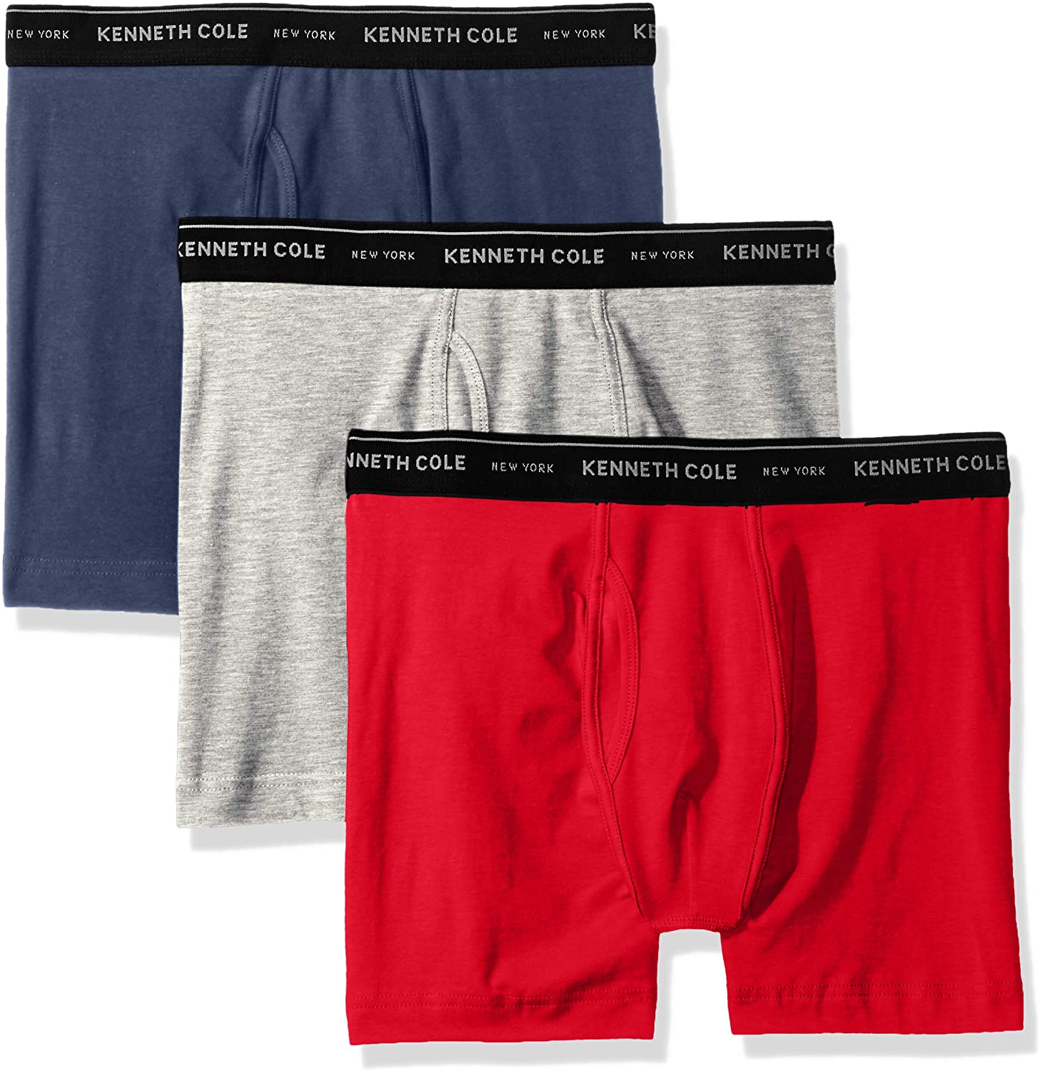 Kenneth Cole  New York Men s Boxer  Brief Set Basic 3 Pack 