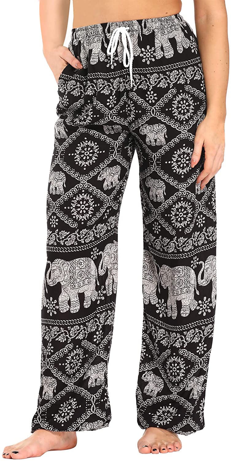 Urban CoCo Womens Floral Print Boho Yoga Pants Harem Pants Jogger Pants