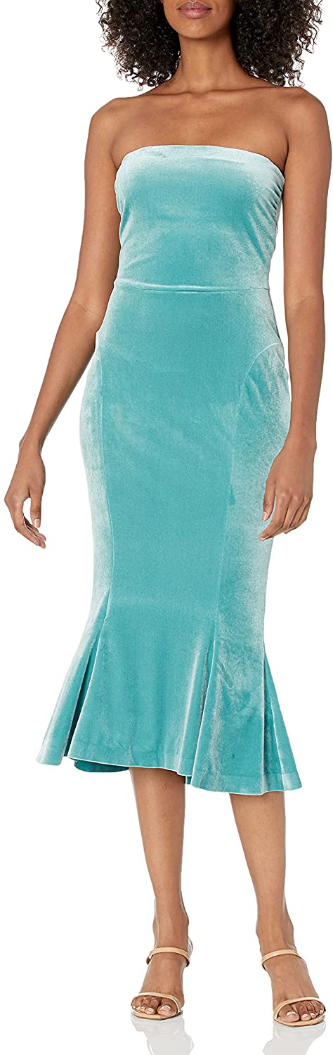 Norma Kamali Women's Strapless Fishtail Dress to Midcalf