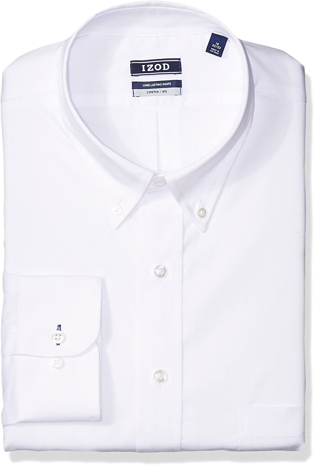  IZOD Men's FIT Dress Shirts Stretch Solid (Big and