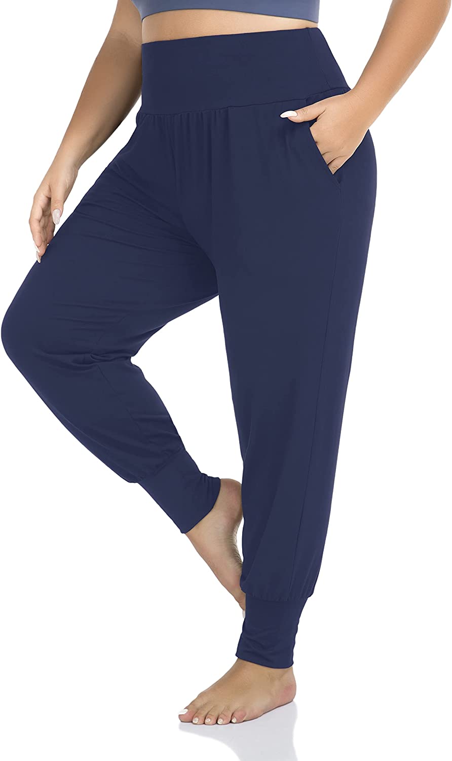 ZERDOCEAN Womens Plus Size Casual Lounge Yoga Pants
