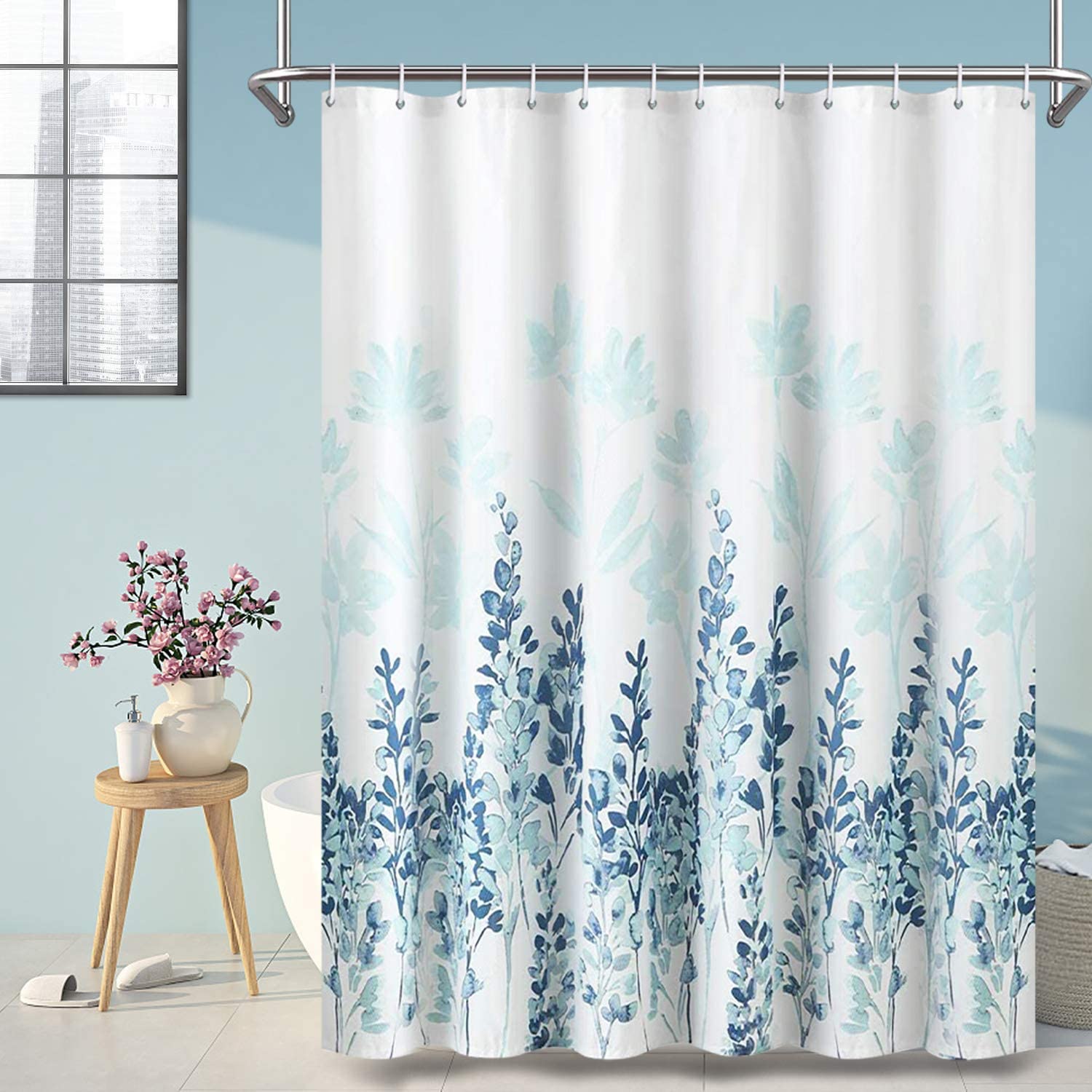 Details about   ARICHOMY Shower Curtain Set Bathroom Fabric Fall Curtains Waterproof Colorful Fu 