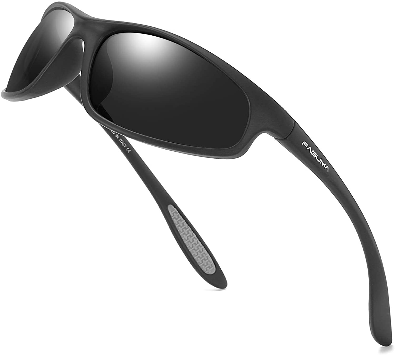 FAGUMA Polarized Sports Sunglasses For Men Cycling Driving Fishing 100% UV  Protection 