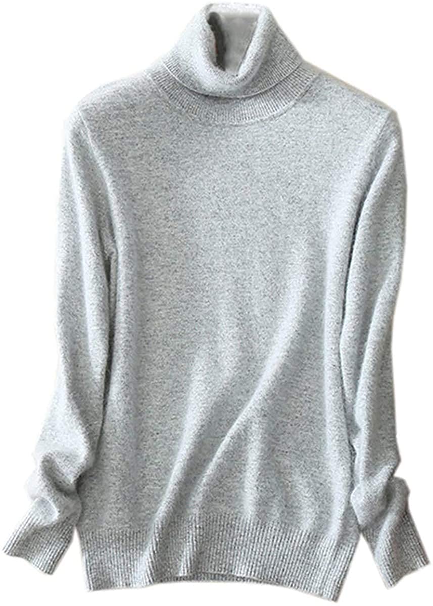 SANGTREE Women's Soft Turtleneck Sweater