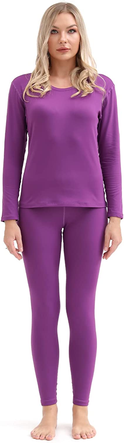  PISIQI Thermal Underwear Women Ultra-Soft Long Johns Set Base  Layer Skiing Winter Warm Top & Bottom