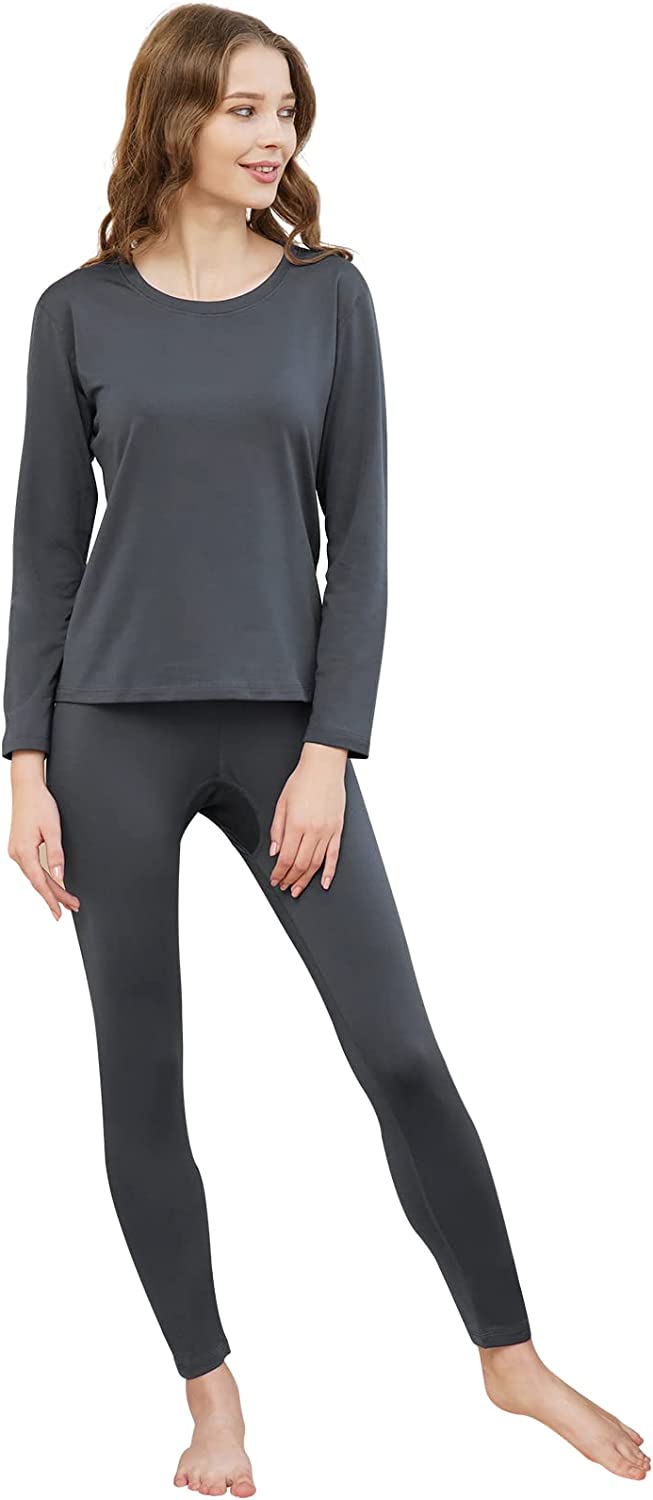 HEROBIKER Thermal Underwear Women Ultra-Soft Set Base Layer Top & Bottom  Long Jo