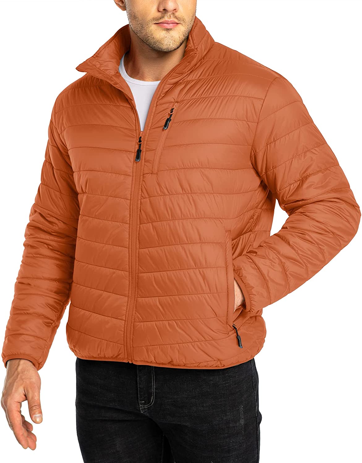 33,000ft Men's Puffer Jacket Lightweight Packable Winter