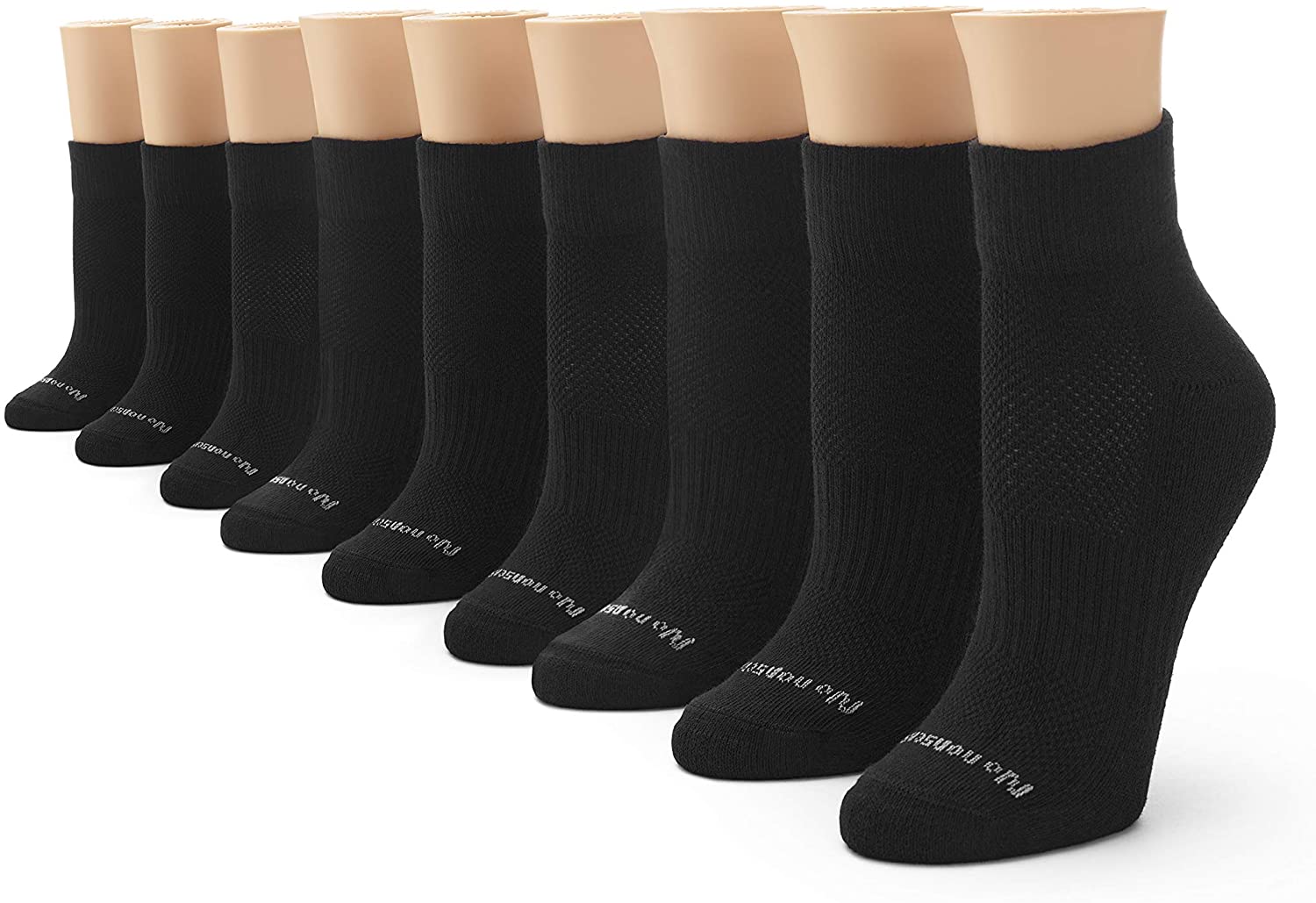  No Nonsense Women's Soft & Breathable Cushioned Quarter Top Sock,  Black, 4-10 (NS5167) : Clothing, Shoes & Jewelry