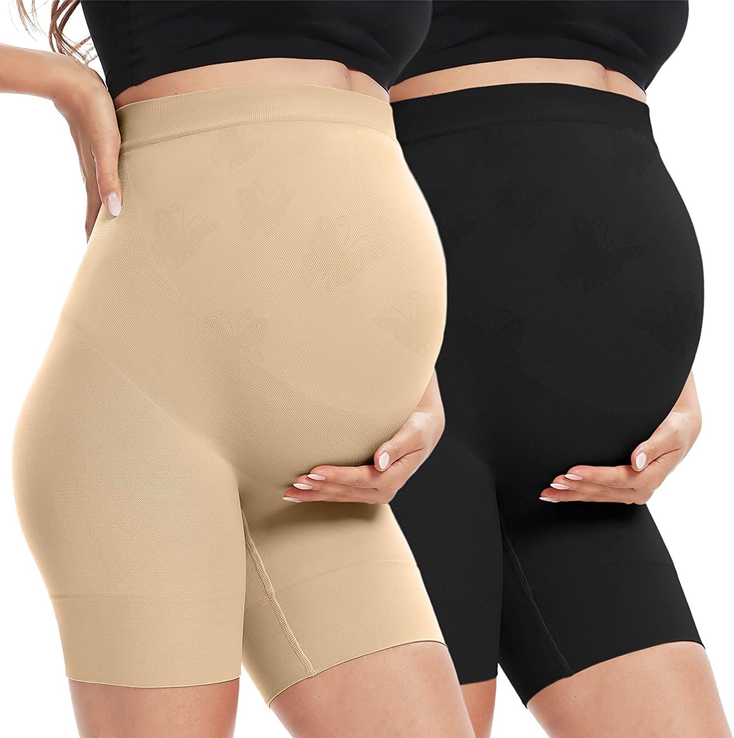 XNHAN Secret Fit Shaper Panty - Seamless Maternity Shapewear for Dress,  Belly Su