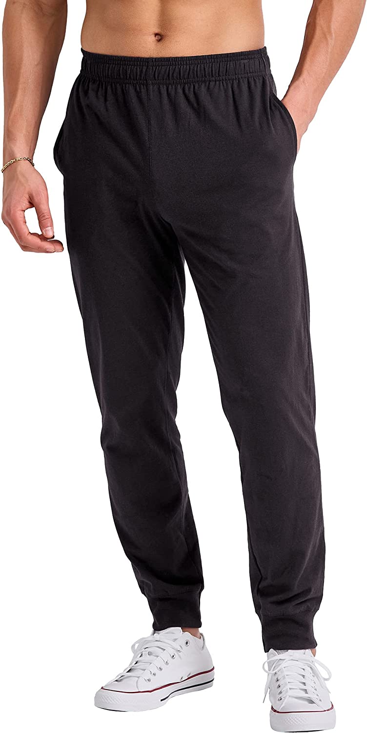 Hanes Originals Cotton Joggers, Jersey Sweatpants for Men with